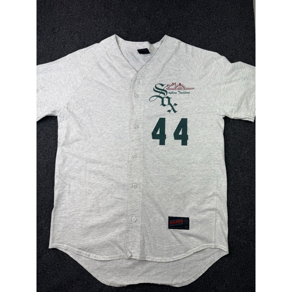 Vintage Soffe Baseball Jersey XL 90s USA Made Dirty Sox Athletic Streetwear